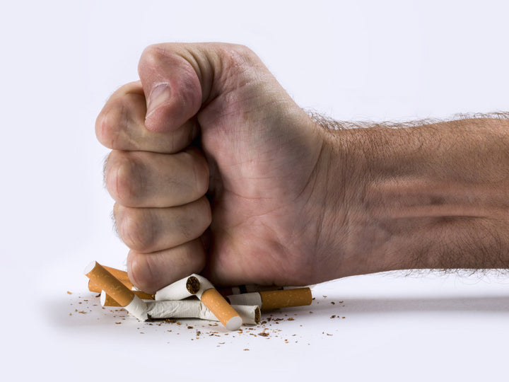 Crushing Cigarettes With Hands Image 