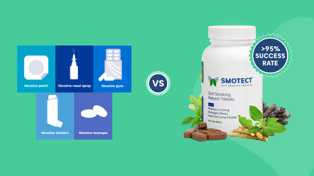 Nicotine Replacement Therapy Vs Smotect Quit Smoking Bottles 