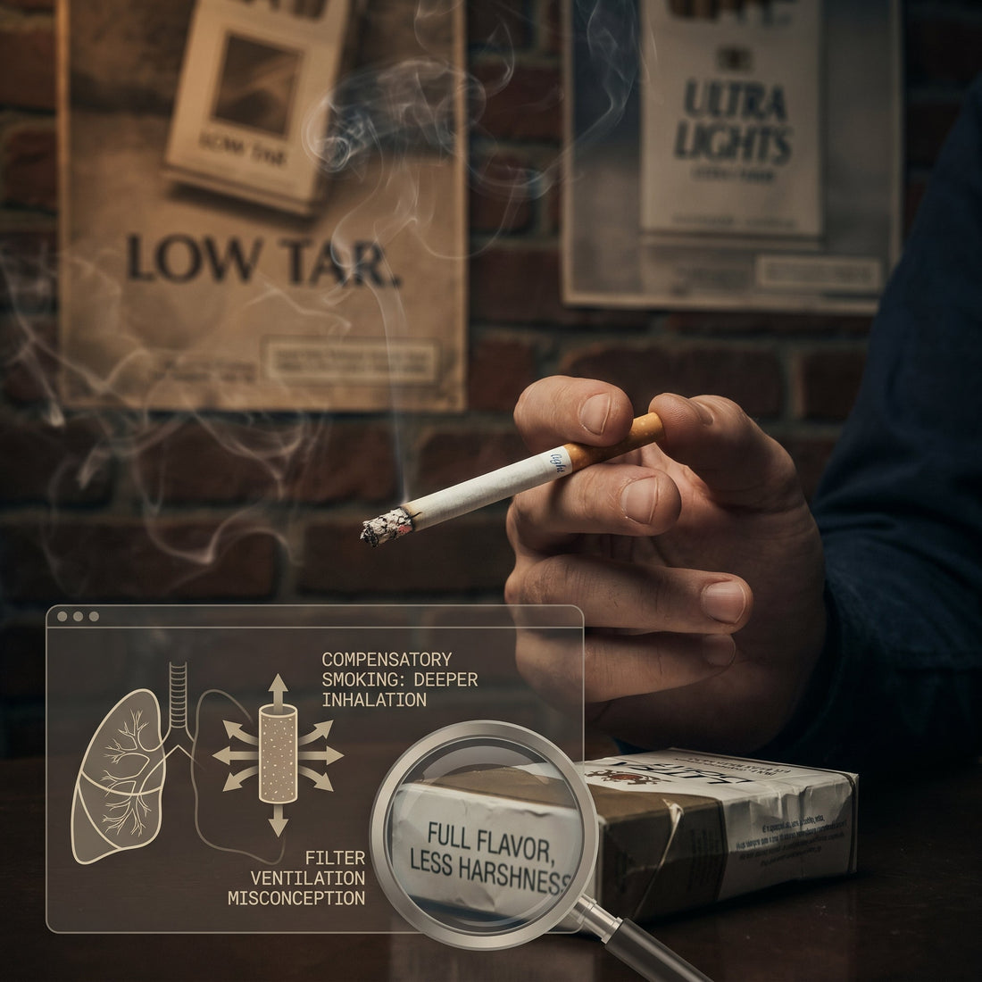 Light Cigarettes — Safer Alternative or More Harmful? The Compensatory Smoking Truth