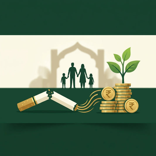 Quitting tobacco saves money India 2026 — 20 million households financial benefits cigarette prices GST