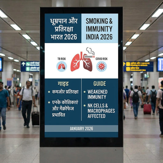 Smoking aur immunity India 2026 — TB COVID risk Hindi English guide NK cells macrophages