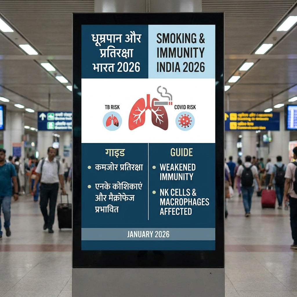 Smoking aur immunity India 2026 — TB COVID risk Hindi English guide NK cells macrophages