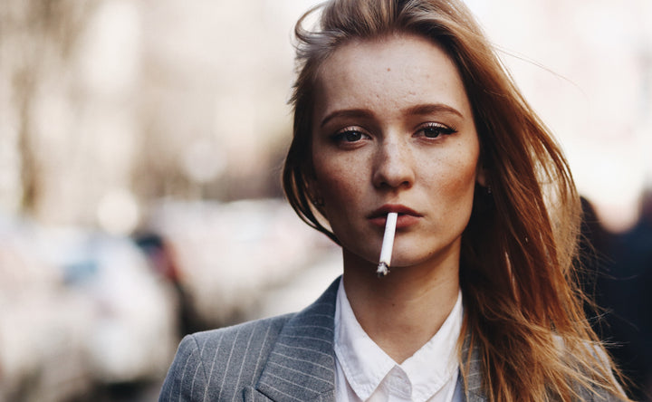 Women Smoking Cigarette Image 