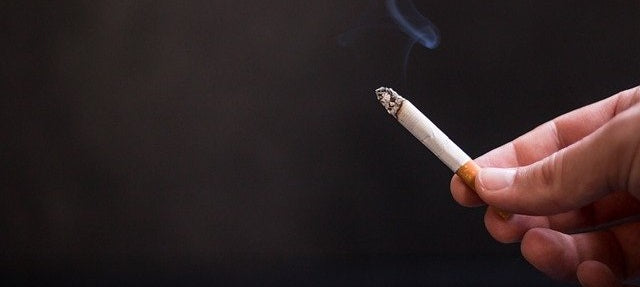 Lit Up Cigarette 
