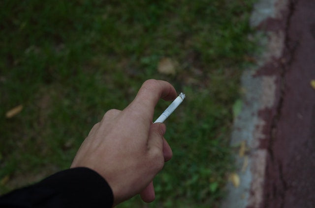 Smoking cigarette 