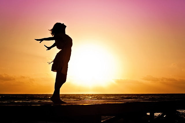 Happy Women Enjoying Sunrise